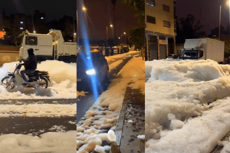 EN IMAGES. Inondations à Salé et mousse mystérieuse à Casablanca après les fortes pluies