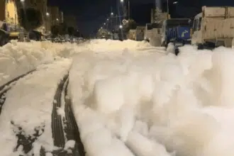 EN IMAGES. Inondations à Salé et mousse mystérieuse à Casablanca après les fortes pluies