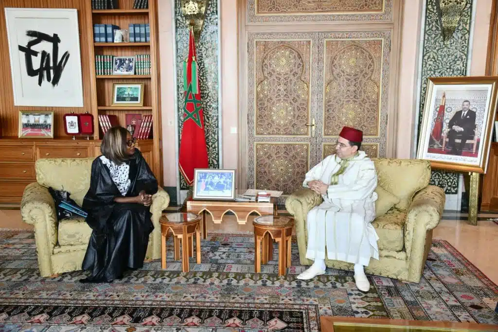 Nasser Bourita reçoit son homologue centrafricaine, porteuse d'un message écrit au Roi du président de la République