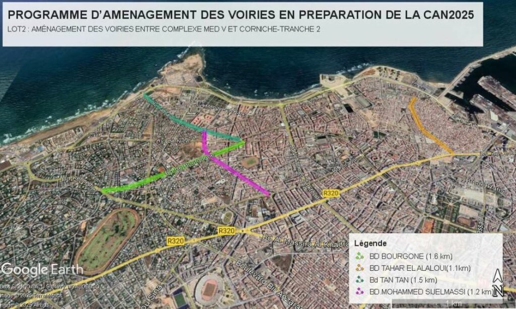 CAN 2025. 396 MDH pour améliorer les voiries autour du complexe Mohammed V