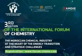 La 3e édition du Forum international de la chimie les 21 et 22 mai à Rabat