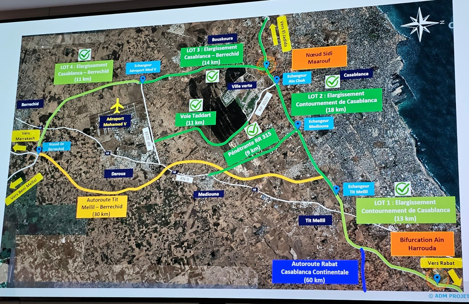Prochain démarrage des travaux de construction de l'autoroute continentale Rabat-Casablanca