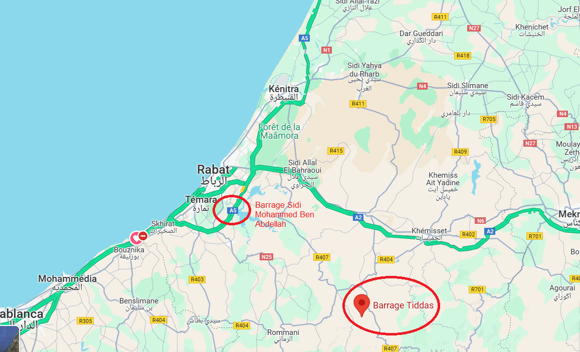 Le barrage Tiddas, une réserve d'eau stratégique pour sécuriser l'approvisionnement en eau de l'axe Kenitra à Marrakech