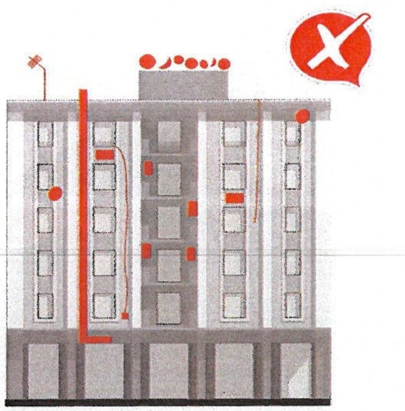Les installations techniques sur les façades sont désormais interdites dans les arrondissements de Guéliz et de Ménara. 