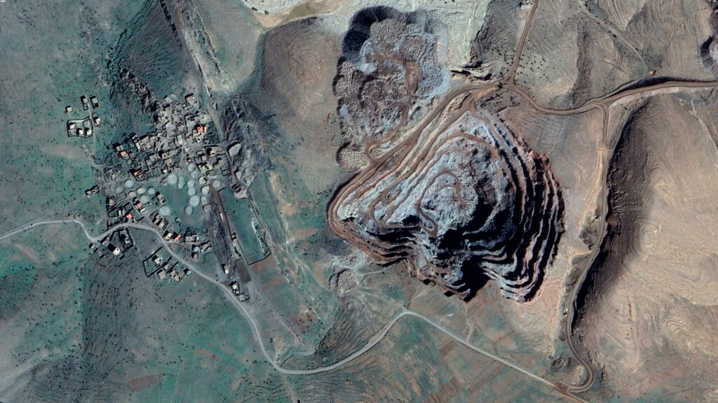 Carrière d'exploitation de cuivre Tazalakht développé par Akka Gold Mining.