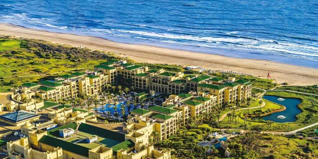 Une vue aérienne du Mazagan Beach&Resort.