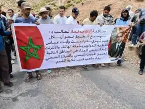 Une longue marche des habitants d’Aït Bouguemez, porte-voix de revendications sociales