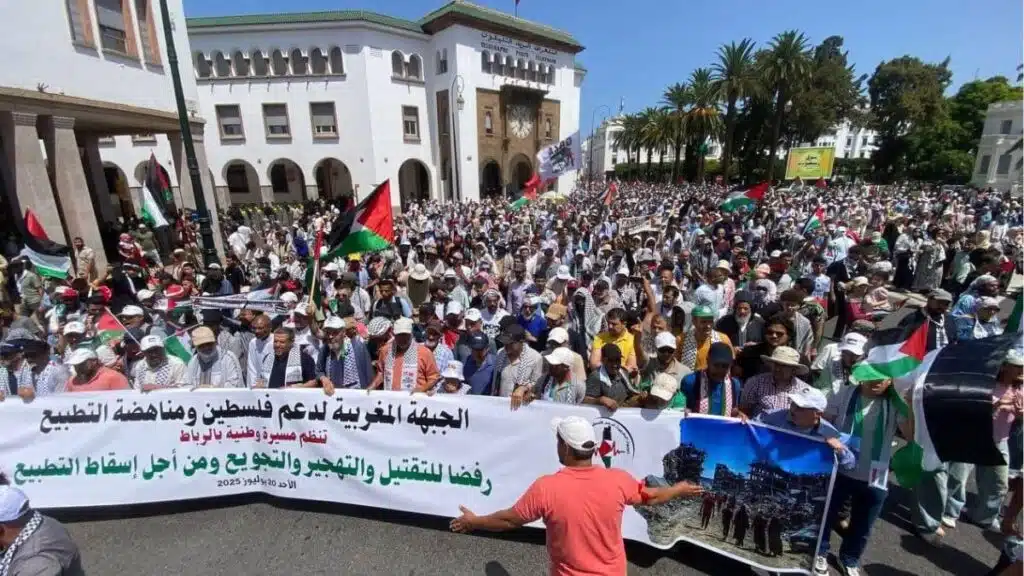 À Rabat, des milliers de manifestants contre la famine imposée à Gaza