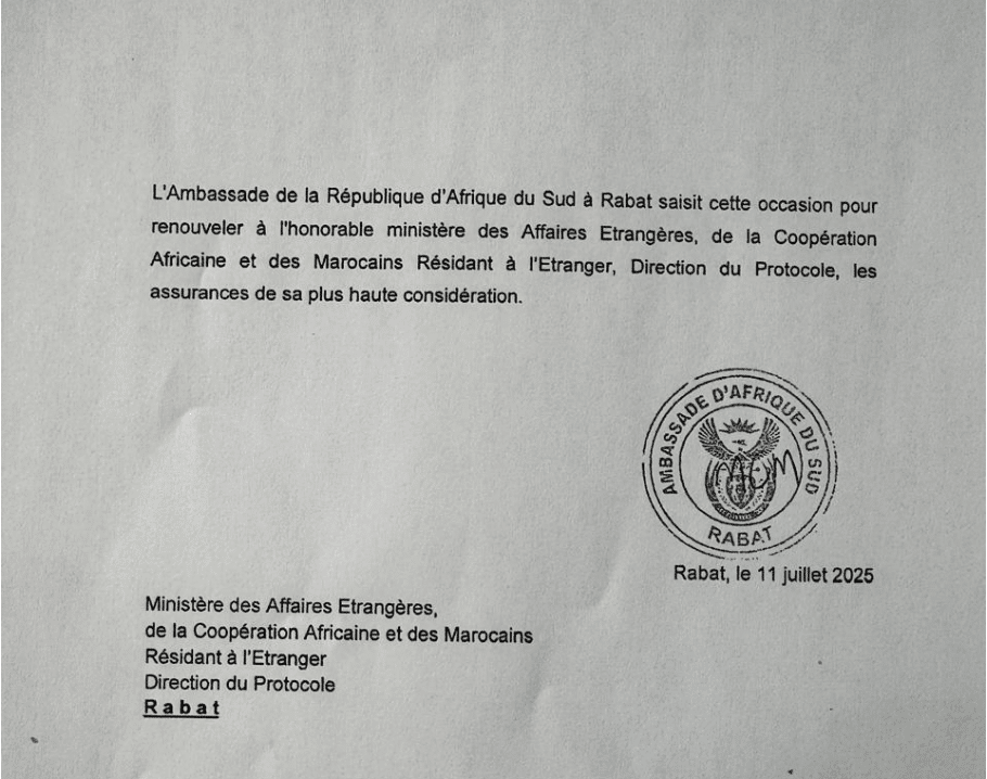 Révélation. La visite au Maroc de Jacob Zuma a été coordonnée avec l’ambassade d’Afrique du Sud à Rabat