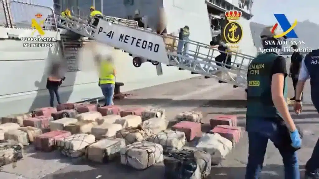 Interception de 3 tonnes de cocaïne au large des îles Canaries lors d’une opération internationale menée avec la collaboration des autorités marocaines