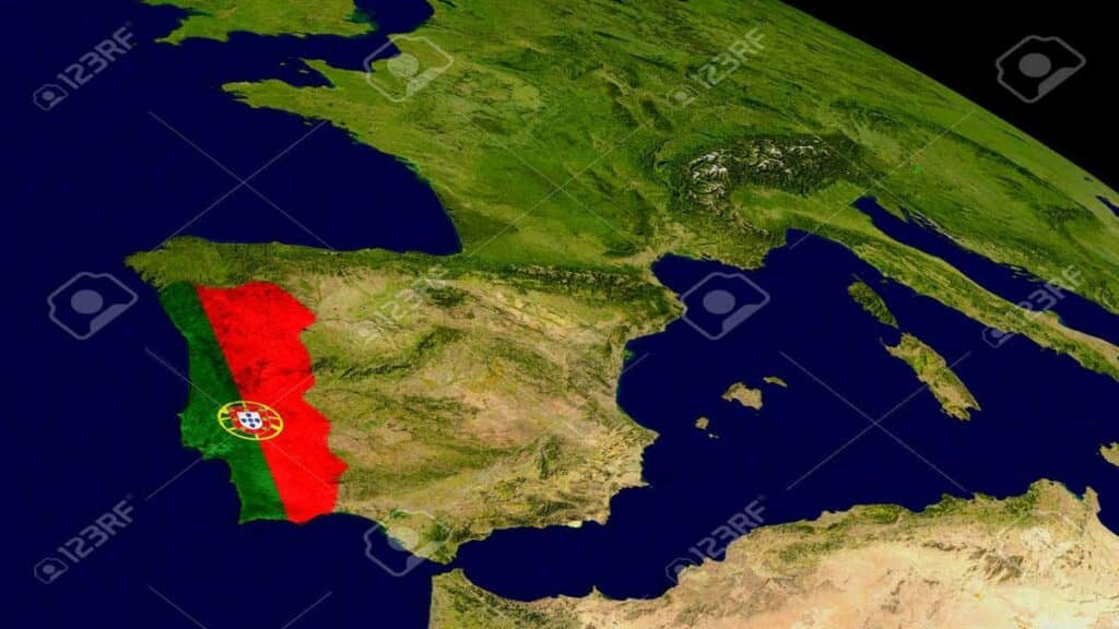 Carte du Portugal illustrant le projet d'interconnexion électrique avec le Maroc.