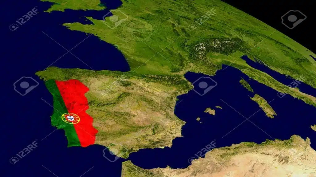 Carte du Portugal illustrant le projet d'interconnexion électrique avec le Maroc.