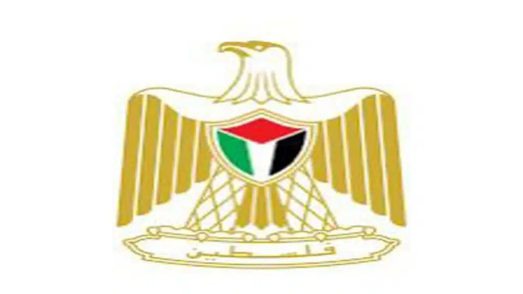Emblème de la Palestine associé au message de remerciement pour l’aide marocaine destinée aux habitants de Gaza.