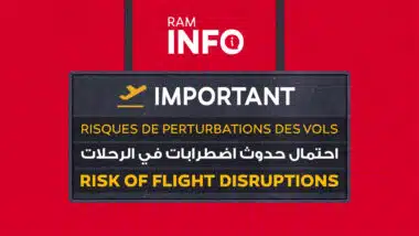 Risque de perturbations des vols de la RAM en raison d’une grève des contrôleurs aériens en France