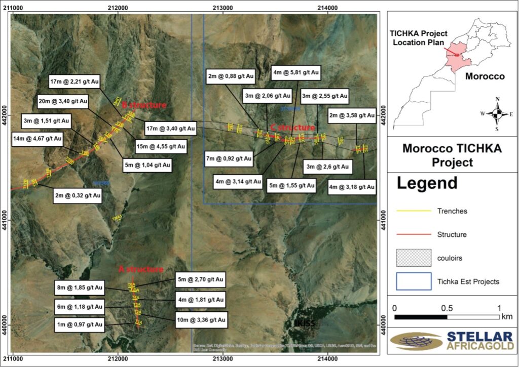 Stellar AfricaGold veut étendre la minéralisation aurifère dans le projet Tichka-Est