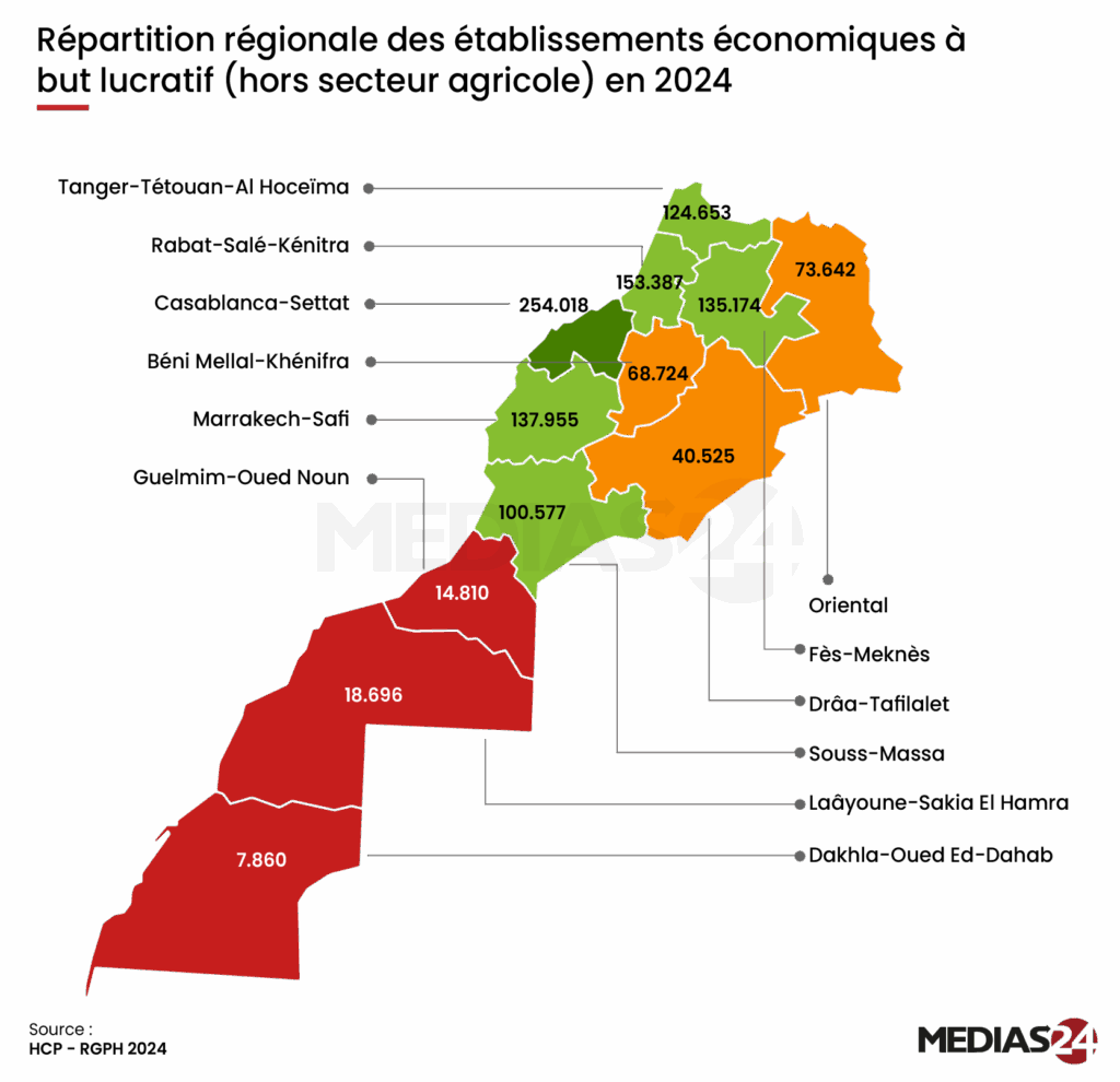 La géographie des établissements économiques, miroir des inégalités territoriales