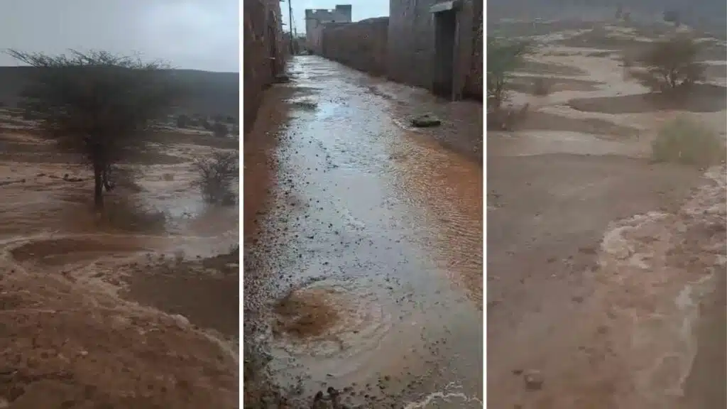 Pluies à Zagora, le 16 septembre 2025