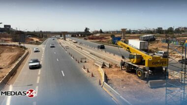 Suspension de la circulation sur certaines boucles du nœud de Sidi Maârouf à Casablanca en raison des travaux