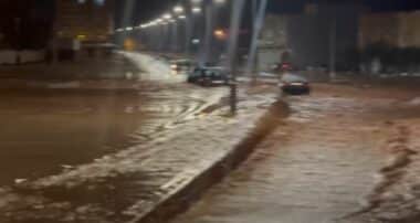 En images, importantes crues à Nador après de fortes pluies