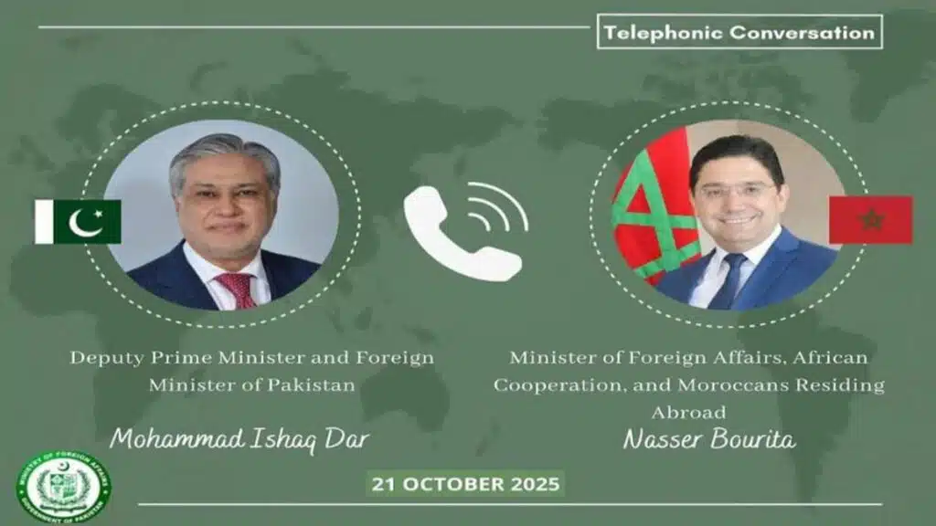 Maroc et Pakistan : Nasser Bourita et Mohammad Ishaq Dar discutent coopération bilatérale par téléphone.