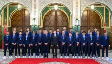 Le Prince Héritier Moulay El Hassan préside une cérémonie offerte par le Roi en l’honneur de l'équipe nationale de football U20