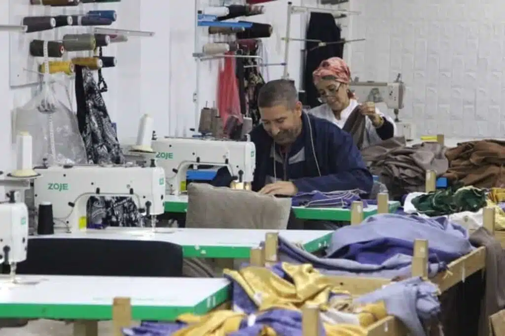 Atelier de confection textile.