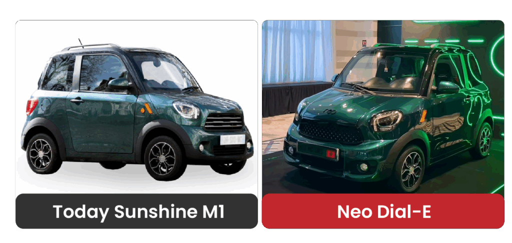 Neo Dial-E de Neo Motors: troublantes analogies avec des modèles chinois, Belkhayat s'explique