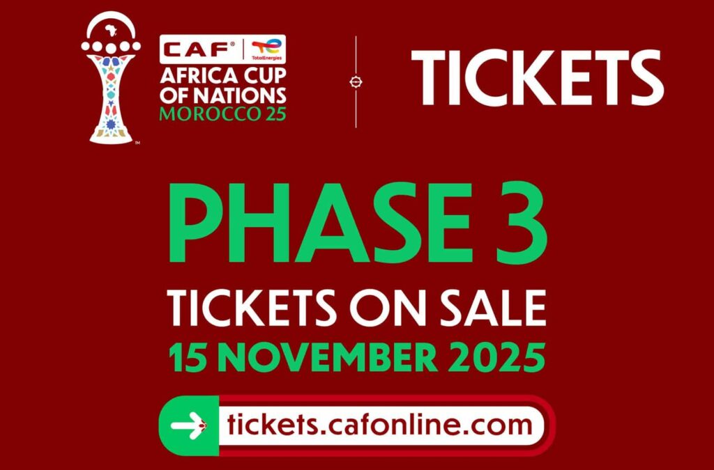 CAN 2025 : la 3e et dernière phase de la billetterie avancée au 15 novembre