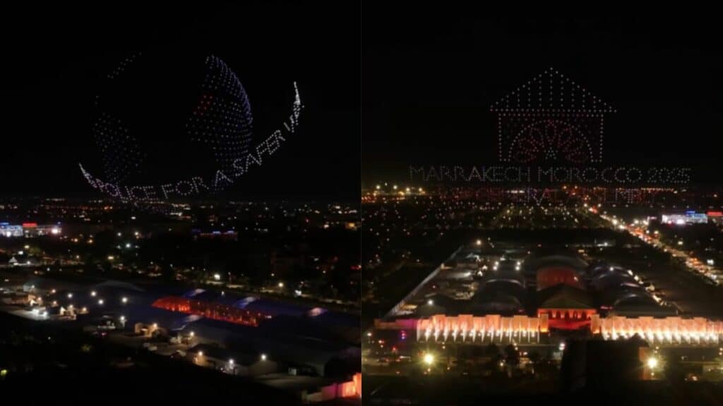 Interpol à Marrakech : la DGSN signe un spectacle de drones remarqué