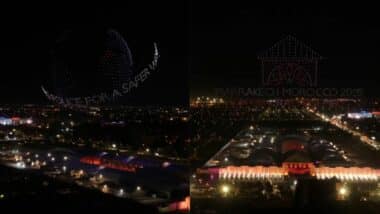 La DGSN signe un show de drones spectaculaire pour la 93ᵉ AG d’Interpol à Marrakech