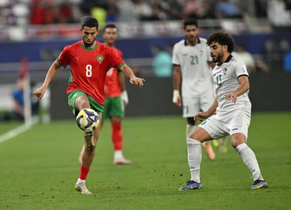 Maroc-EAU Coupe arabe 2025: Azaro, Bougrine et Chouiar, remplaçants décisif