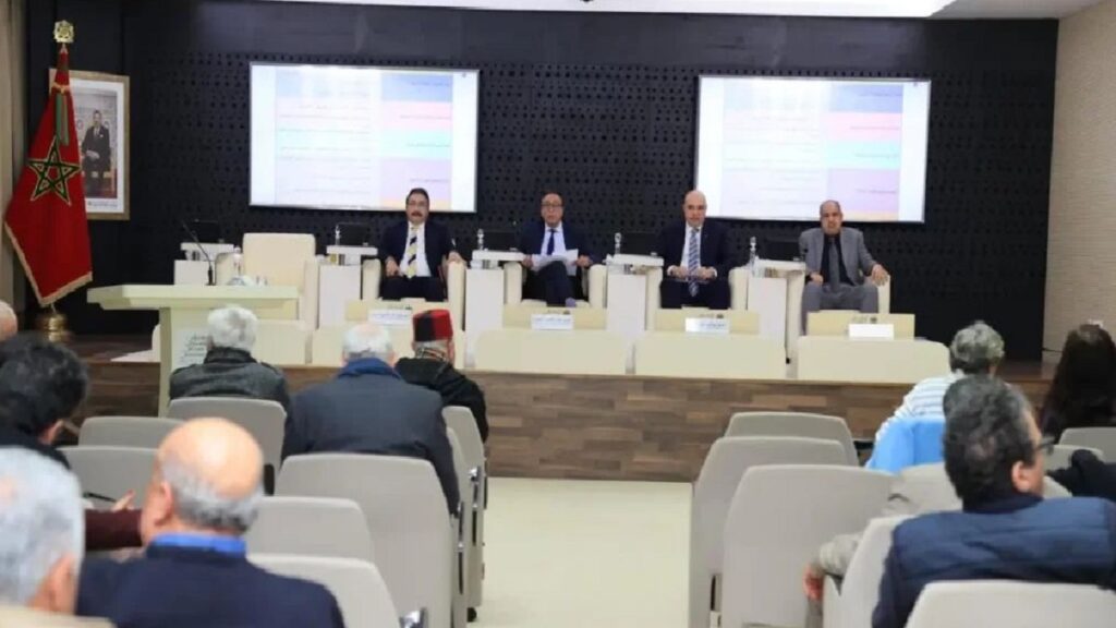 Réunion du Conseil économique, social et environnemental présidée par Abdelkader Amara.