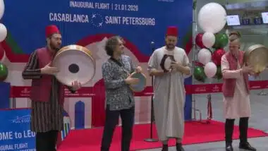 Le premier vol direct Casablanca-Saint-Pétersbourg atterrit à l’aéroport de Pulkovo