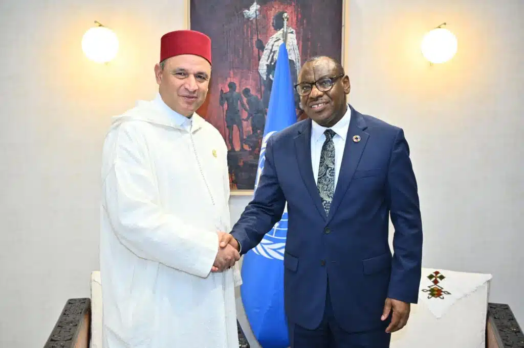 Ryad Mezzour s’entretient avec un haut responsable de l’ONU