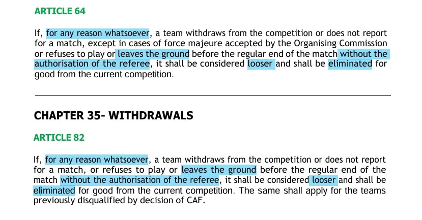 Final CAN 2025: Legal analysis of a questionable disciplinary decision