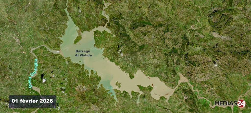 Images satellites. Les crues stagnent à Ksar El Kébir, à la veille d'une semaine à très haut risque Images satellites. Les crues stagnent à Ksar El Kébir, à la veille d'une semaine à très haut risque