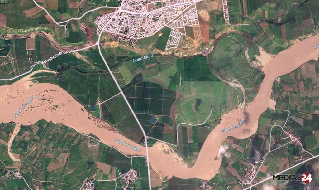 Images satellites. Les crues stagnent à Ksar El Kébir, à la veille d'une semaine à très haut risque Images satellites. Les crues stagnent à Ksar El Kébir, à la veille d'une semaine à très haut risque