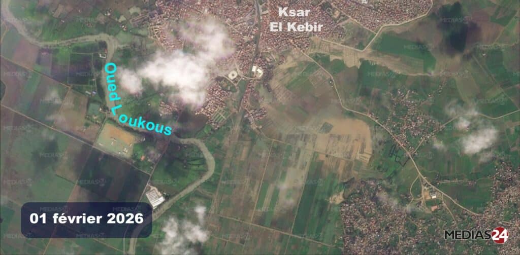 Images satellites. Les crues stagnent à Ksar El Kébir, à la veille d'une semaine à très haut risque Images satellites. Les crues stagnent à Ksar El Kébir, à la veille d'une semaine à très haut risque