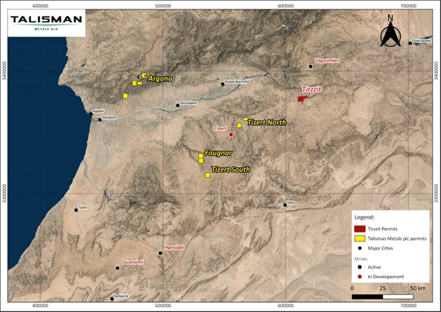 Cuivre. Talisman Metals reprend le projet minier Tirzzit d’Aya Gold & Silver