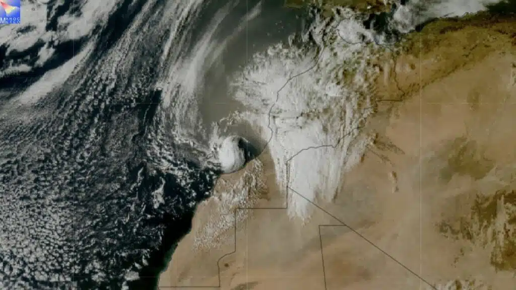 Remontée massive de poussières sahariennes sur le Maroc