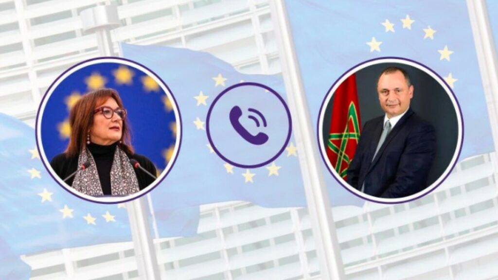 Un entretien entre Ryad Mezzour et la commissaire européenne Dubravka Šuica.