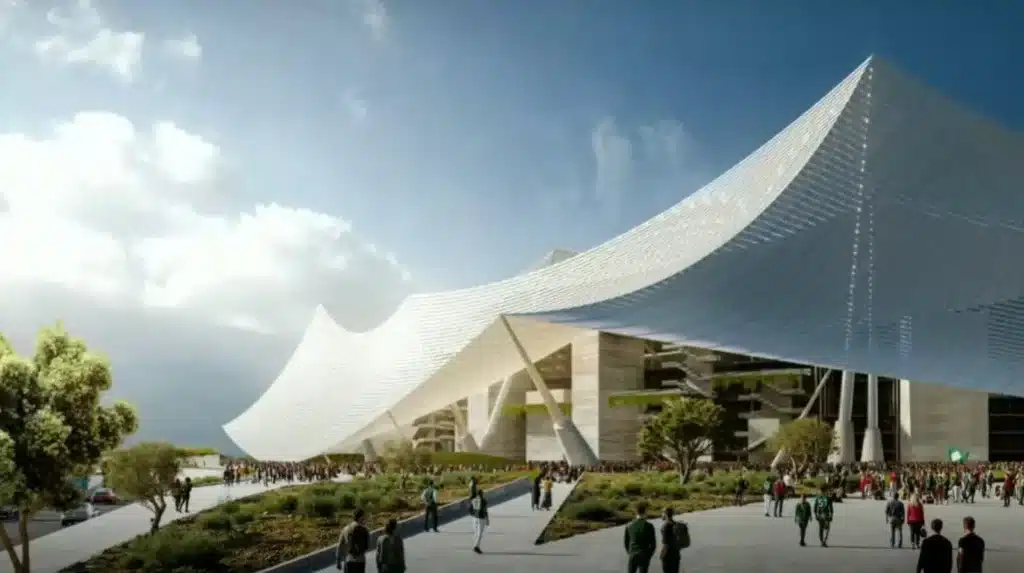 Couverture et façade du stade Hassan II de Casablanca : SGTM et INTER TRIDIM seuls concurrents en lice