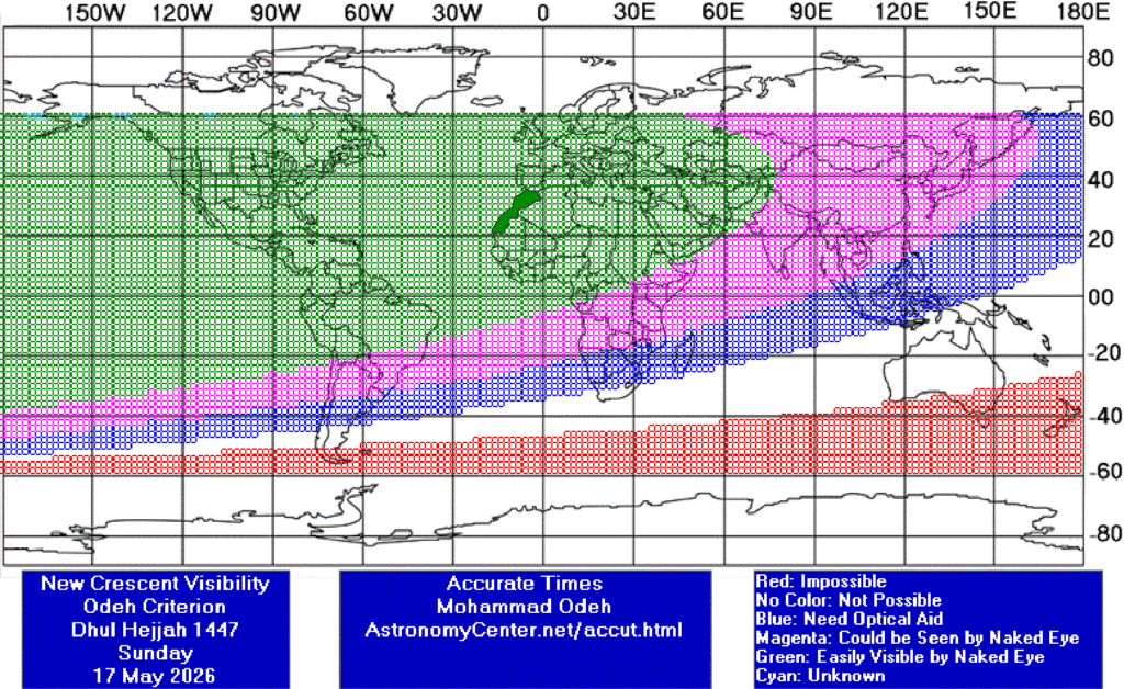 Voici la date de Aïd al-Adha 1447-2026 selon le calcul astronomique