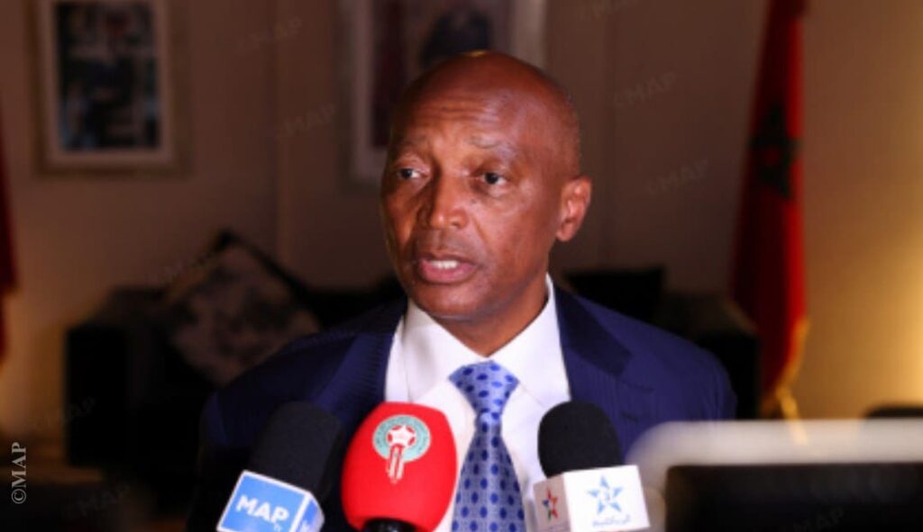 Patrice Motsepe à Rabat saluant la CAN 2025 au Maroc et évoquant les réformes de la CAF après le forfait du Sénégal