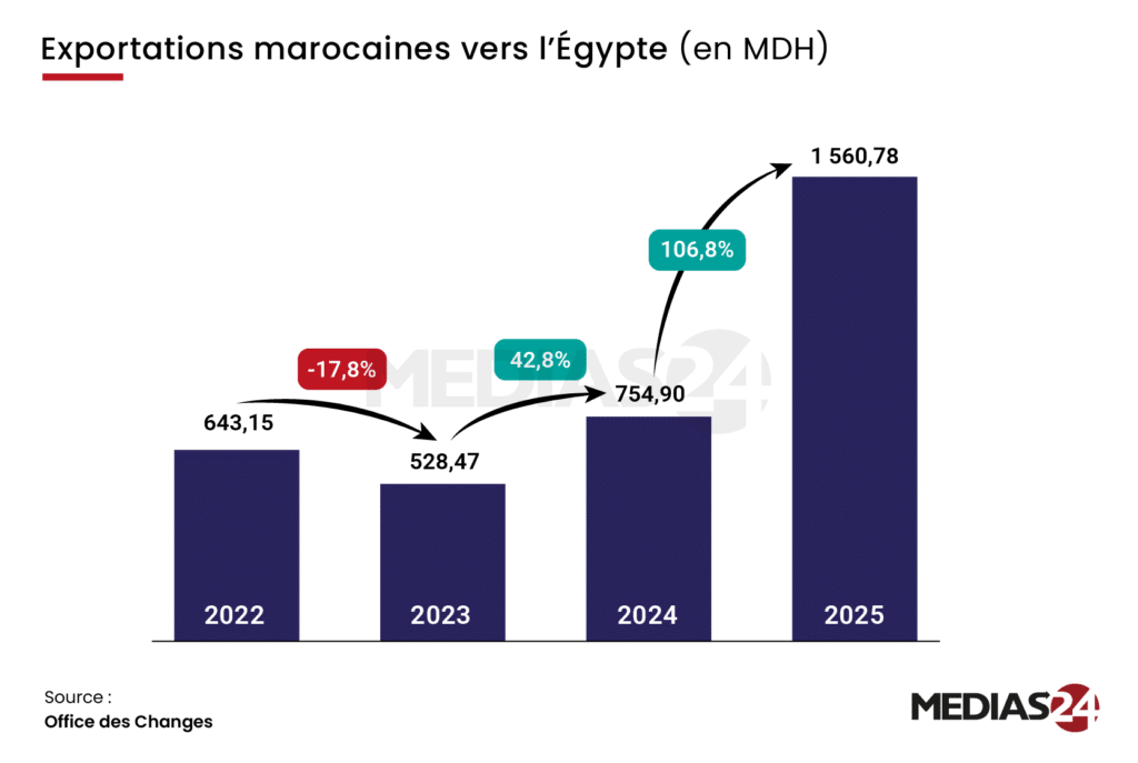 Maroc-Égypte : le grand écart commercial qui plombe un partenariat stratégique