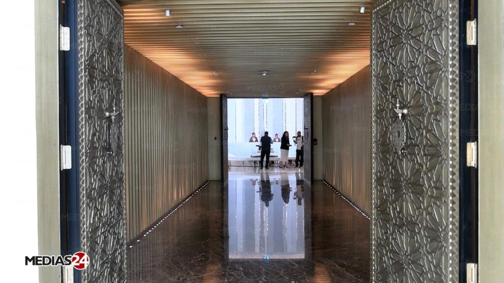 Inside the Mohammed VI Tower. A guided tour