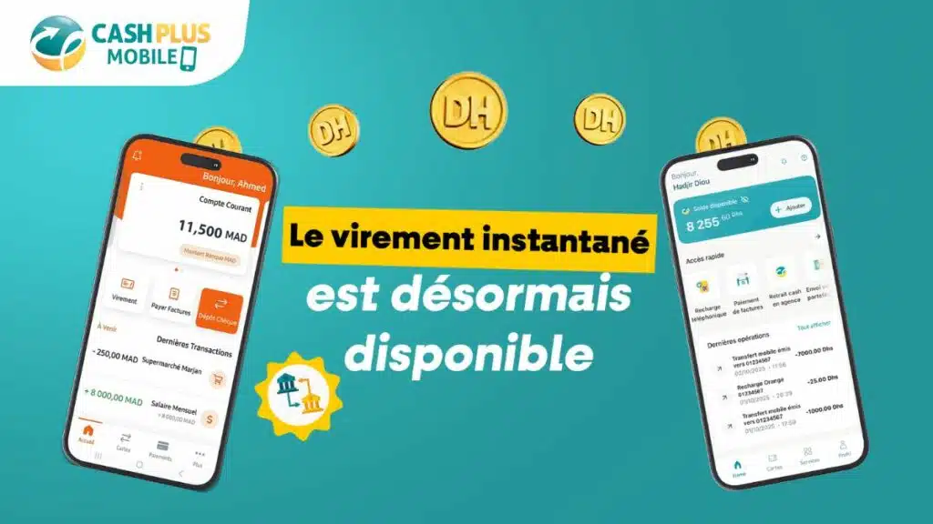 Cash Plus lance le virement bancaire instantané sur son application mobile