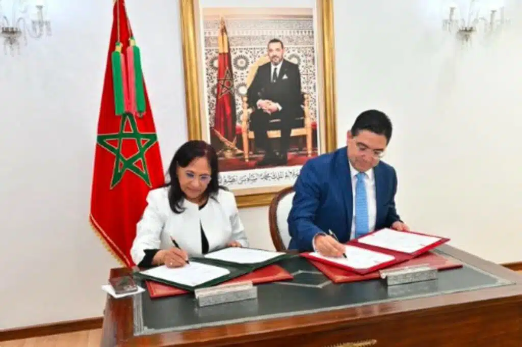 Nasser Bourita et Amina Bouayach signent l’accord de siège du réseau africain des MNP.