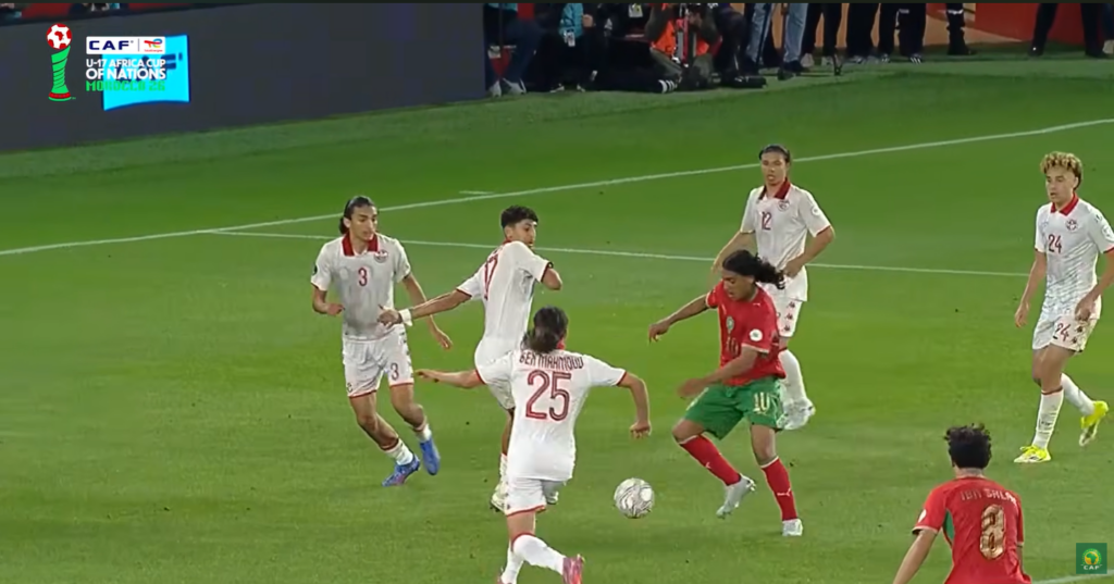 Maroc U17 face à la Tunisie lors de la CAN U17 à Rabat