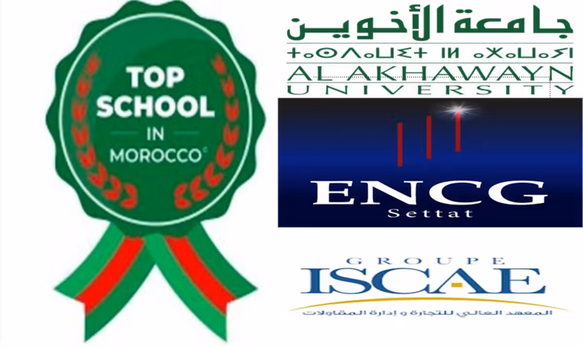 Al Akhawayn, ENCG Settat et ISCAE en tête du classement des écoles de management au Maroc.